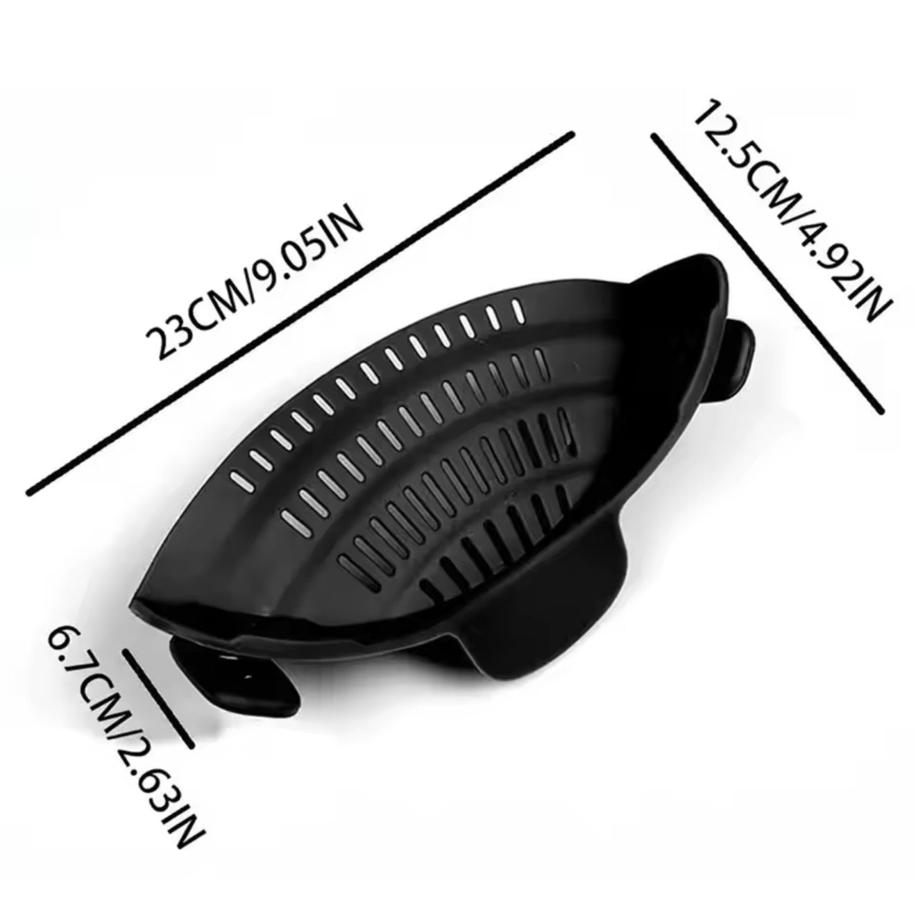 πΊπΈ US Free Shipping (No Minimum Spend) MTK Adjustable Clip-On Pot Strainer β Fits Pots, Pans & Bowls, Effortless Draining