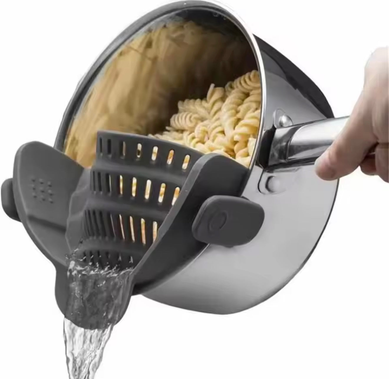 πΊπΈ US Free Shipping (No Minimum Spend) MTK Adjustable Clip-On Pot Strainer β Fits Pots, Pans & Bowls, Effortless Draining