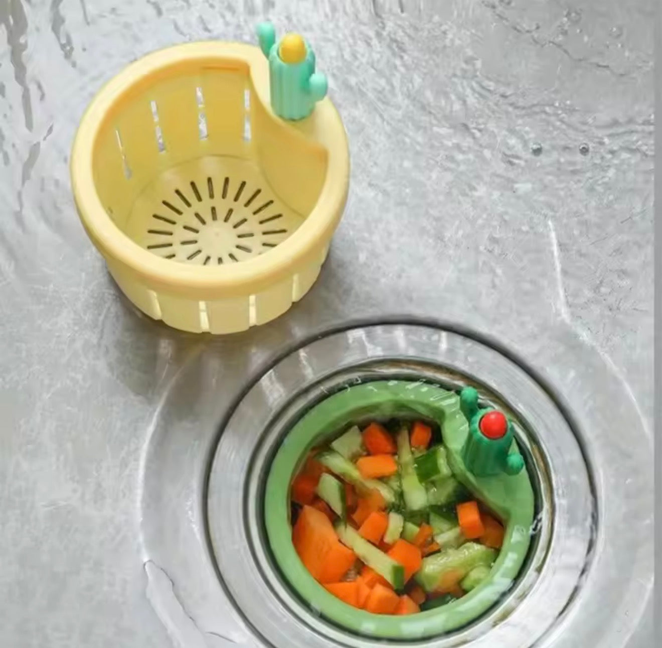 πΊπΈ US Free Shipping (No Minimum Spend) MTK High Quality Sink Strainer Anti-Clog Auto-Press Design Effortless Kitchen Cleanup