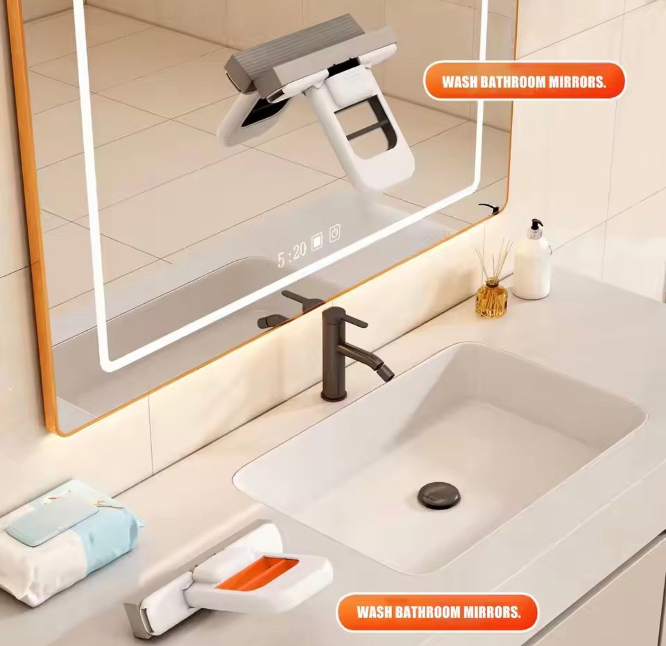 πΊπΈ US Free Shipping (No Minimum Spend) Must-Have Cleaning Tool! MTK Sponge Mop β Foldable & Self-Squeezing, Effortless Floor & Window Cleaning