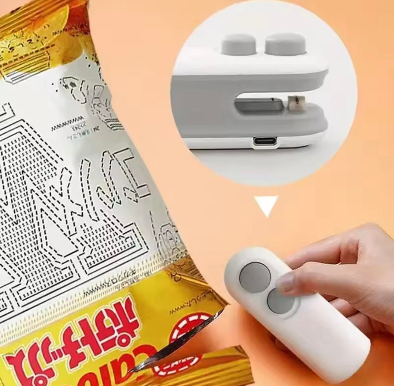 Mini USB Snack Sealer – Portable, Rechargeable Food Saver