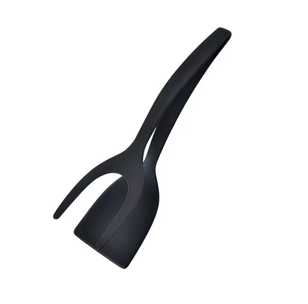 🇺🇸 US Free Shipping (No Minimum Spend) MTK 
New 2 in 1 Grip Flip Spatula Tongs Egg Flipper Spatula Nylon Non Stick Coating Pancake Fish French Toast Omelet Making Tool