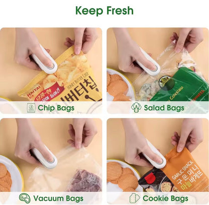 Mini USB Snack Sealer – Portable, Rechargeable Food Saver