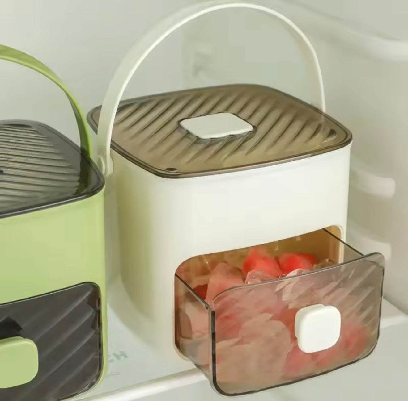 🇺🇸 US Free Shipping for US (No Minimum Spend) MTK Press Ice Tray — Double Layer, Extra Large Capacity, Includes Handle and Free Ice Tongs, Perfect for Parties and Home Use