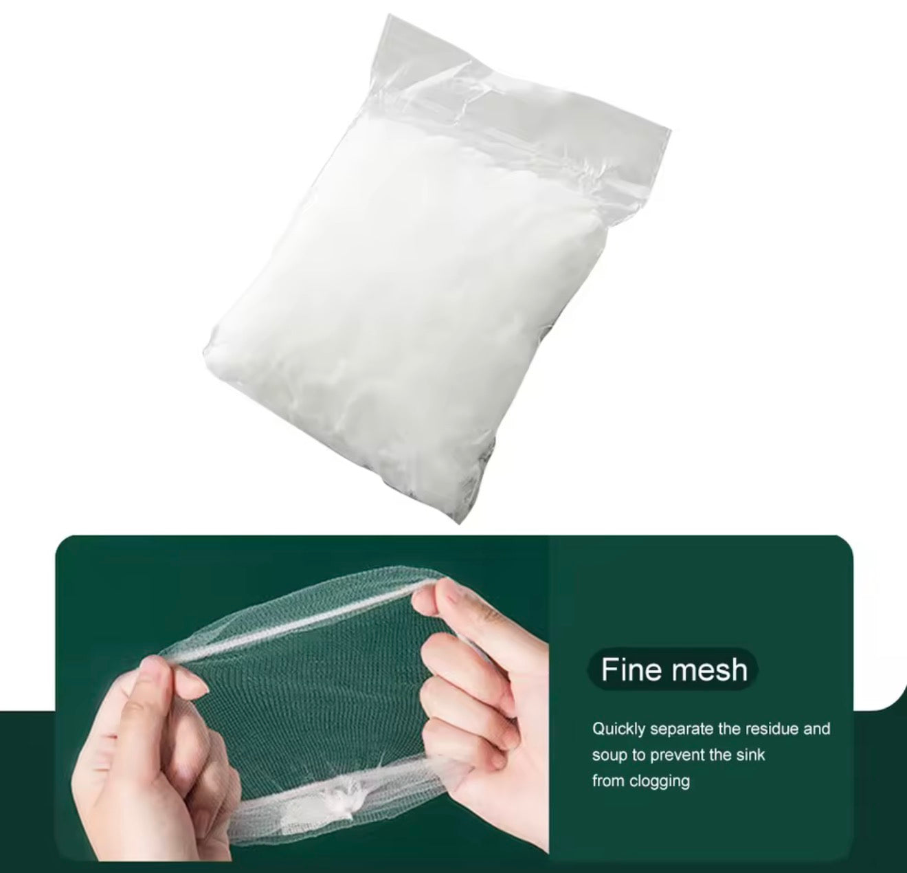 🇺🇸 US Free Shipping (No Minimum Spend) MTK Disposable Sink Strainers (50PCS) — Hygienic and Durable, Prevent Clogs and Keep Your Sink Fresh