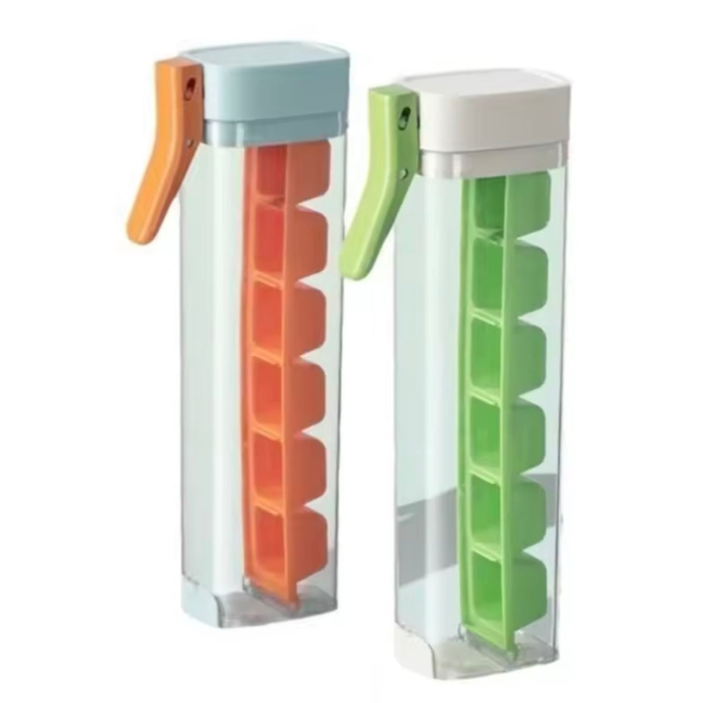 MTK Feixiang Press Ice Cube Tray — Food-Grade, Single-Cube Design for Easy, Clean & Contact-Free Ice at Home