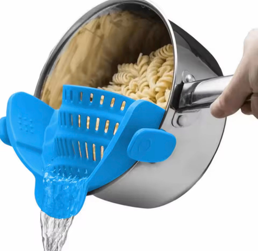 🇺🇸 US Free Shipping (No Minimum Spend) MTK Adjustable Clip-On Pot Strainer — Fits Pots, Pans & Bowls, Effortless Draining