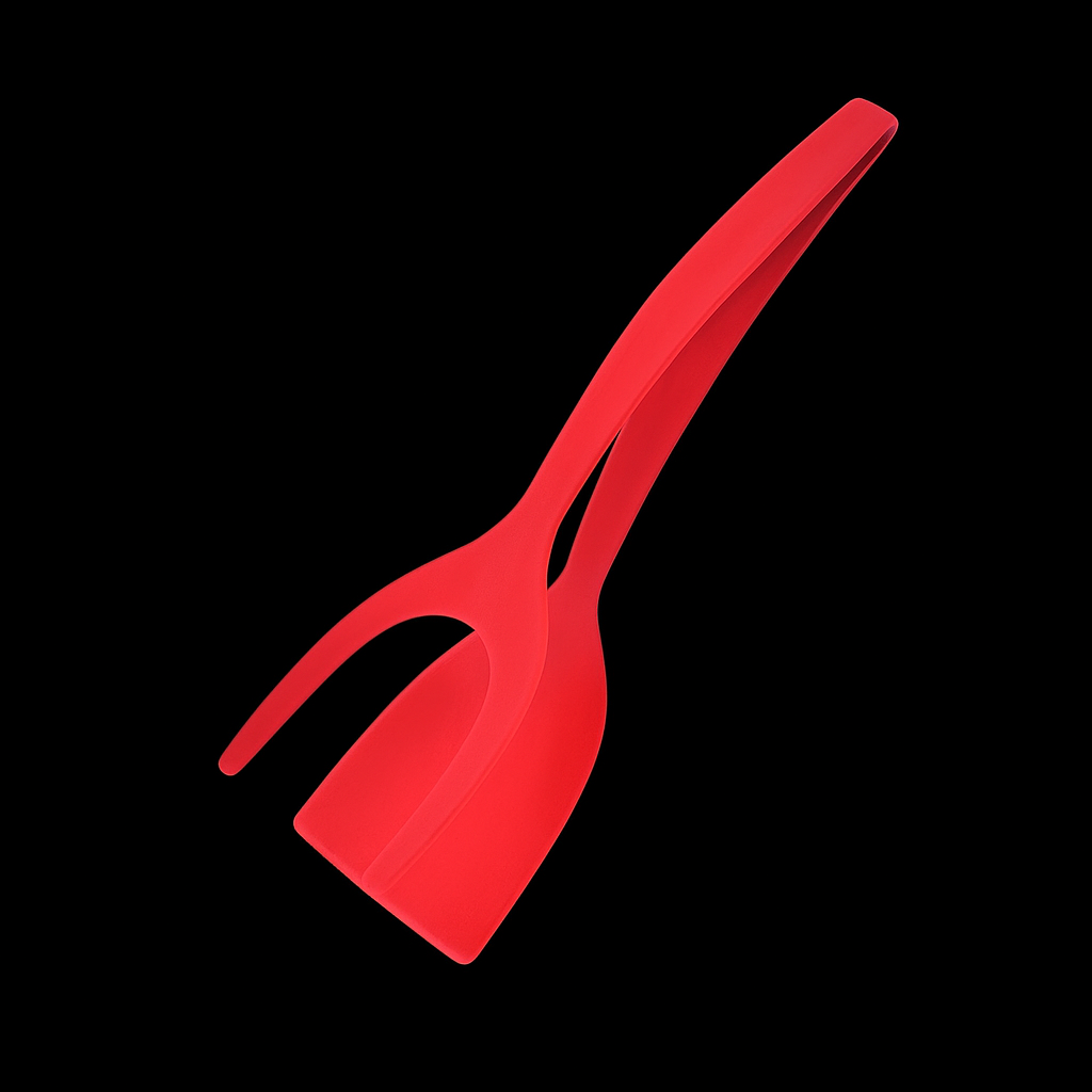 New 2 in 1 Grip Flip Spatula Tongs Egg Flipper Spatula Nylon Non Stick Coating Pancake Fish French Toast Omelet Making Tool