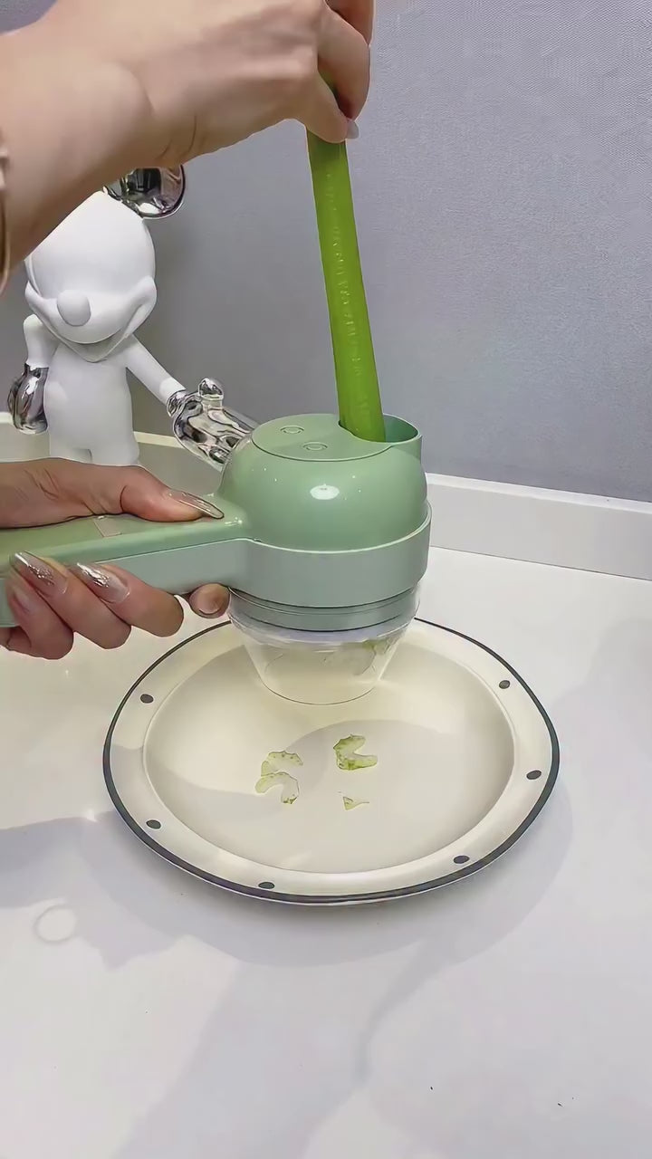 🇺🇸 US Free Shipping for US (No Minimum Spend) MTK High Quality Electric Vegetable Chopper — Efficient and Multifunctional, Crush, Slice and Grind Garlic, Chili, Onion and Ginger