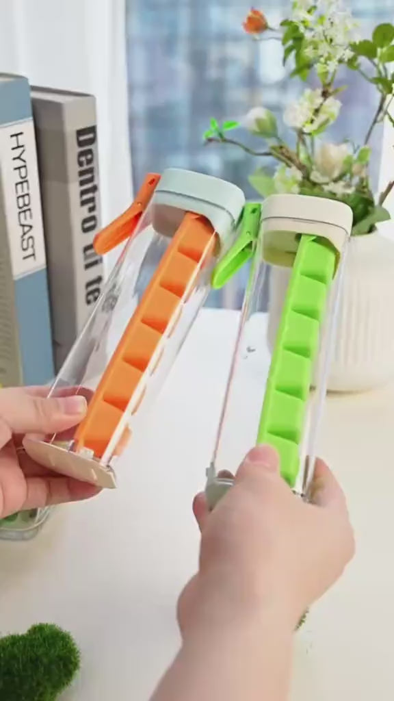 MTK Feixiang Press Ice Cube Tray — Food-Grade, Single-Cube Design for Easy, Clean & Contact-Free Ice at Home